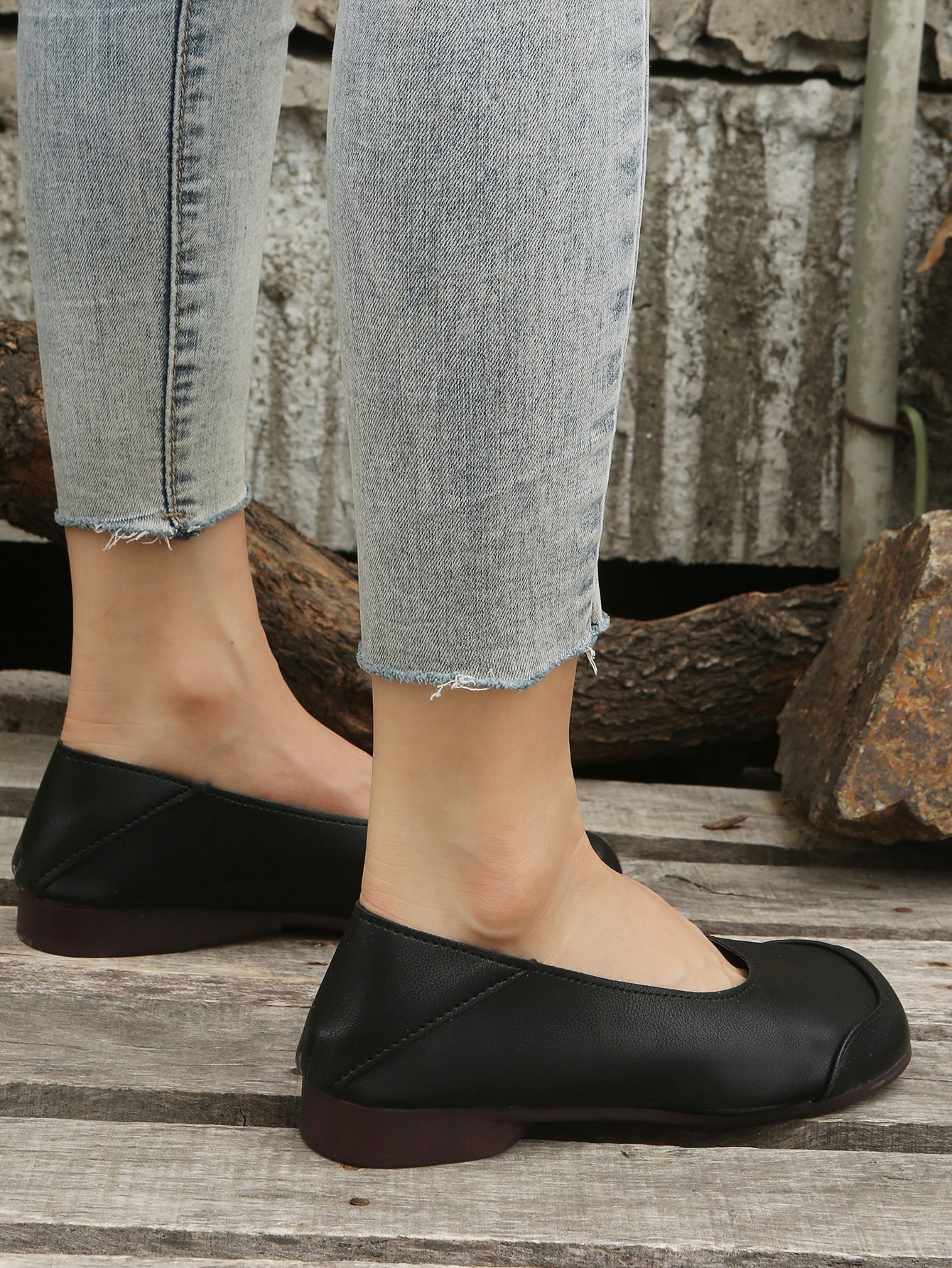 Comfortable Soft Lightweight Square Toe Shoes