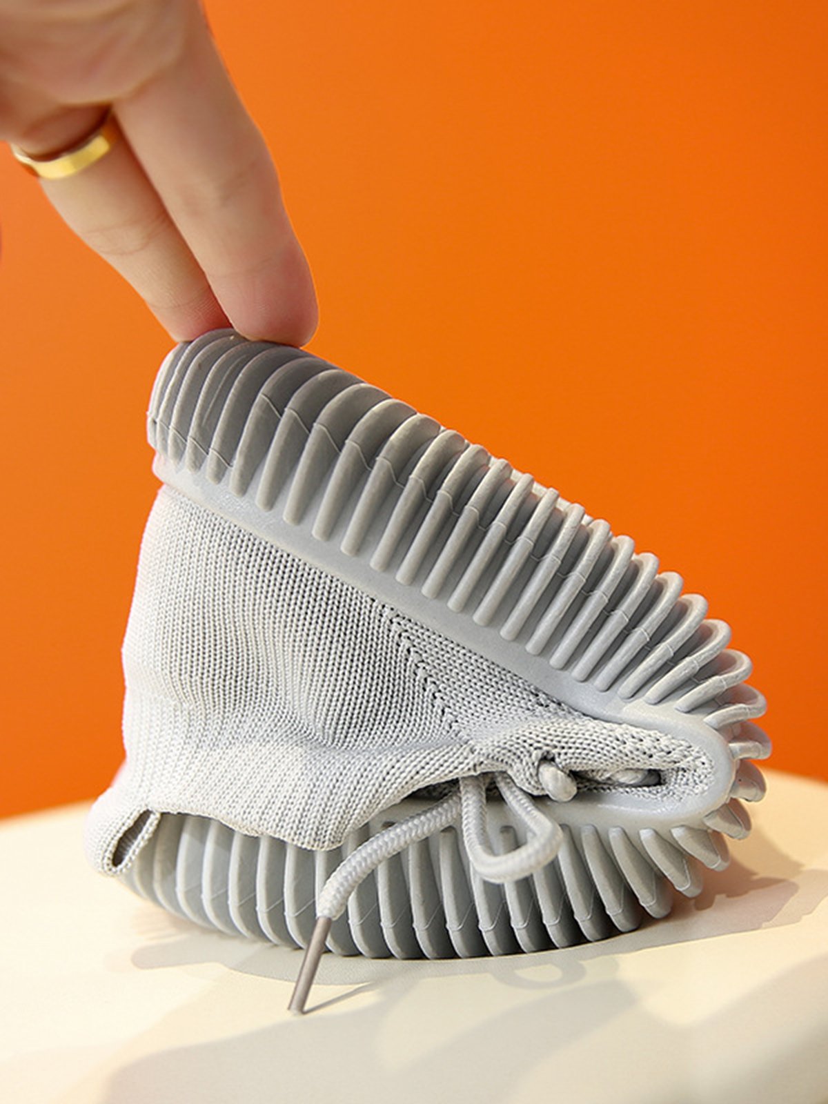 Plus Size Size Strap Mesh Fabric Sneakers