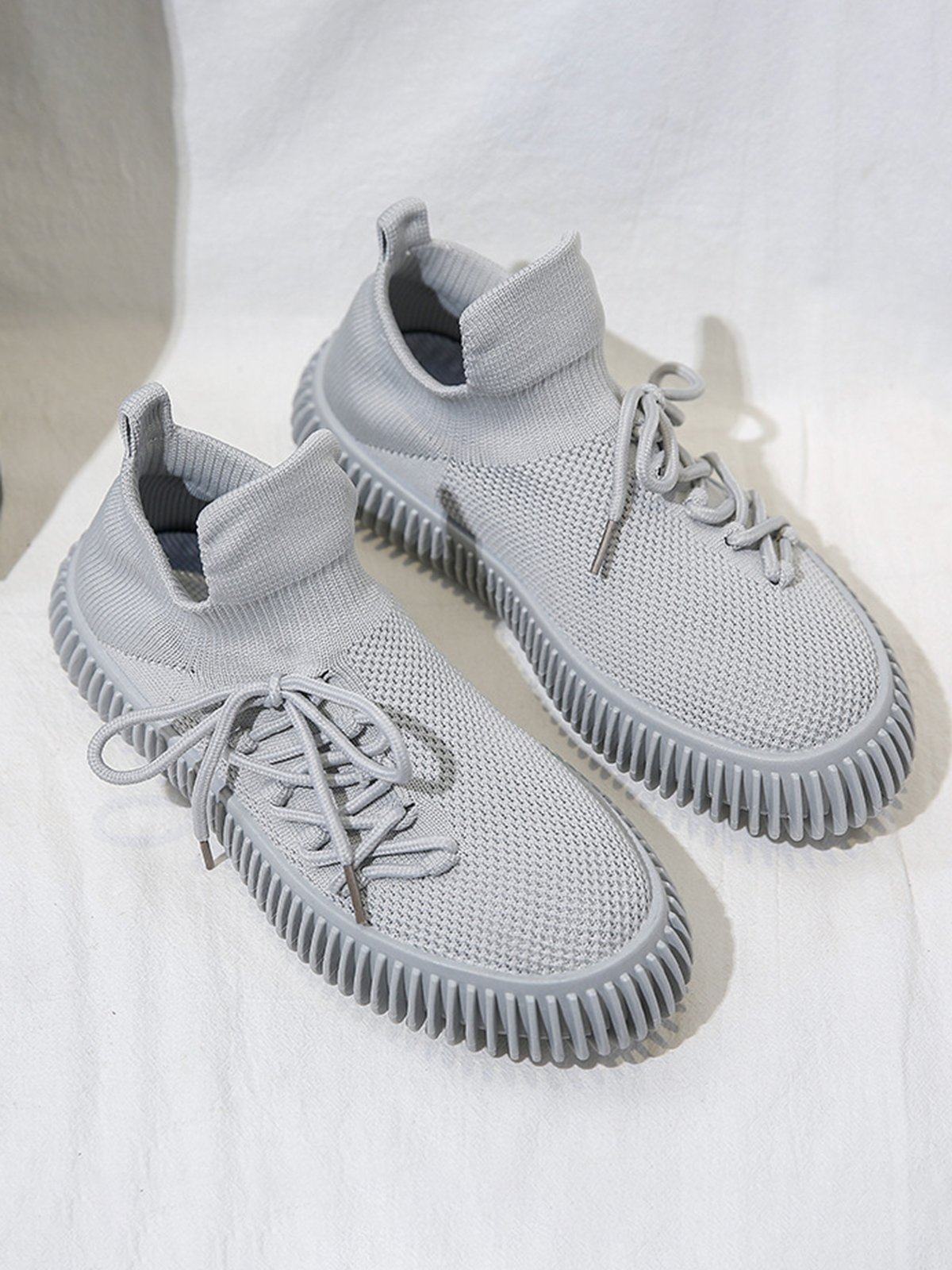 Plus Size Size Strap Mesh Fabric Sneakers