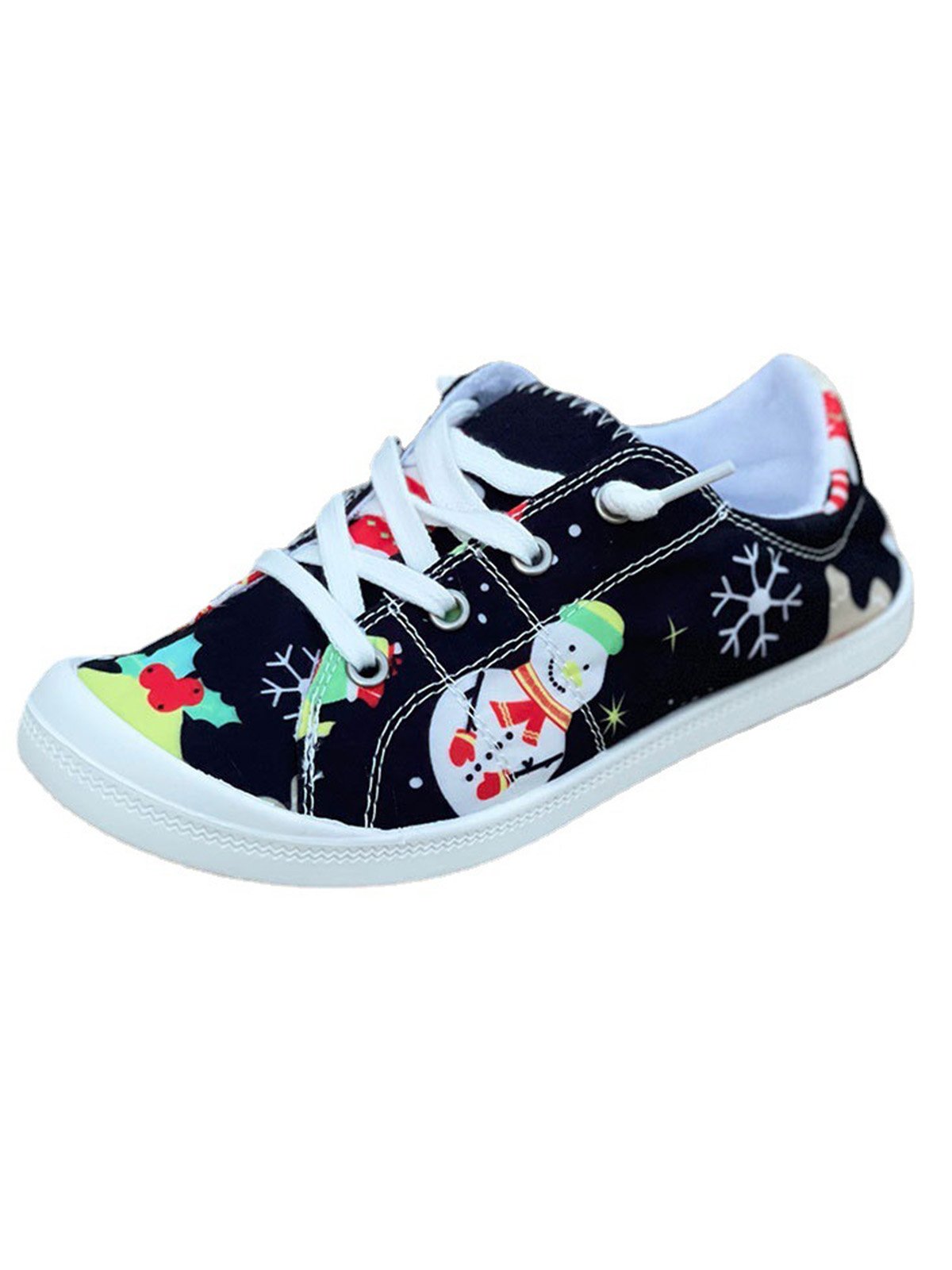 Christmas Snowman Printing Sneakers