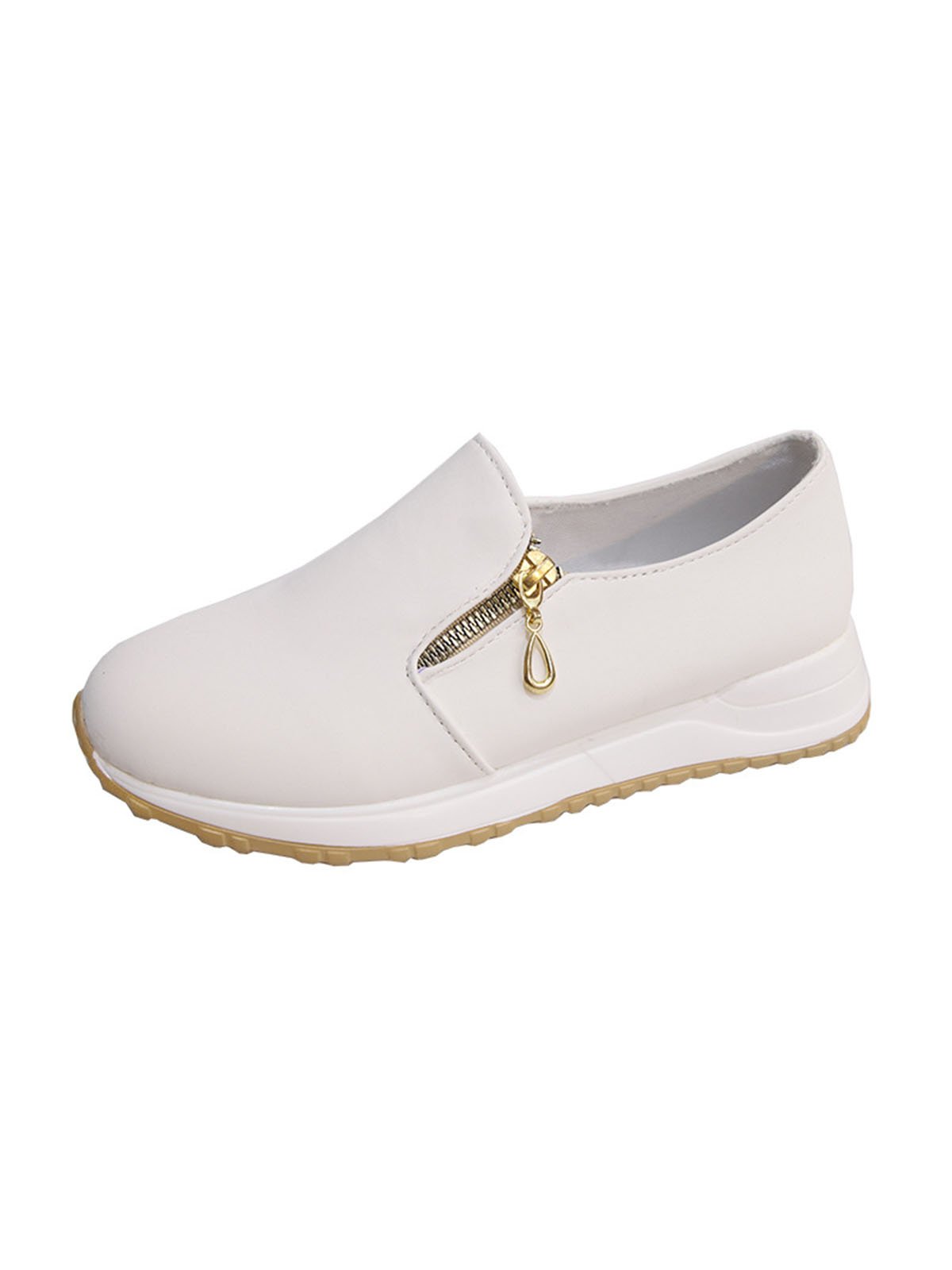 Plain Double Zip Sneakers