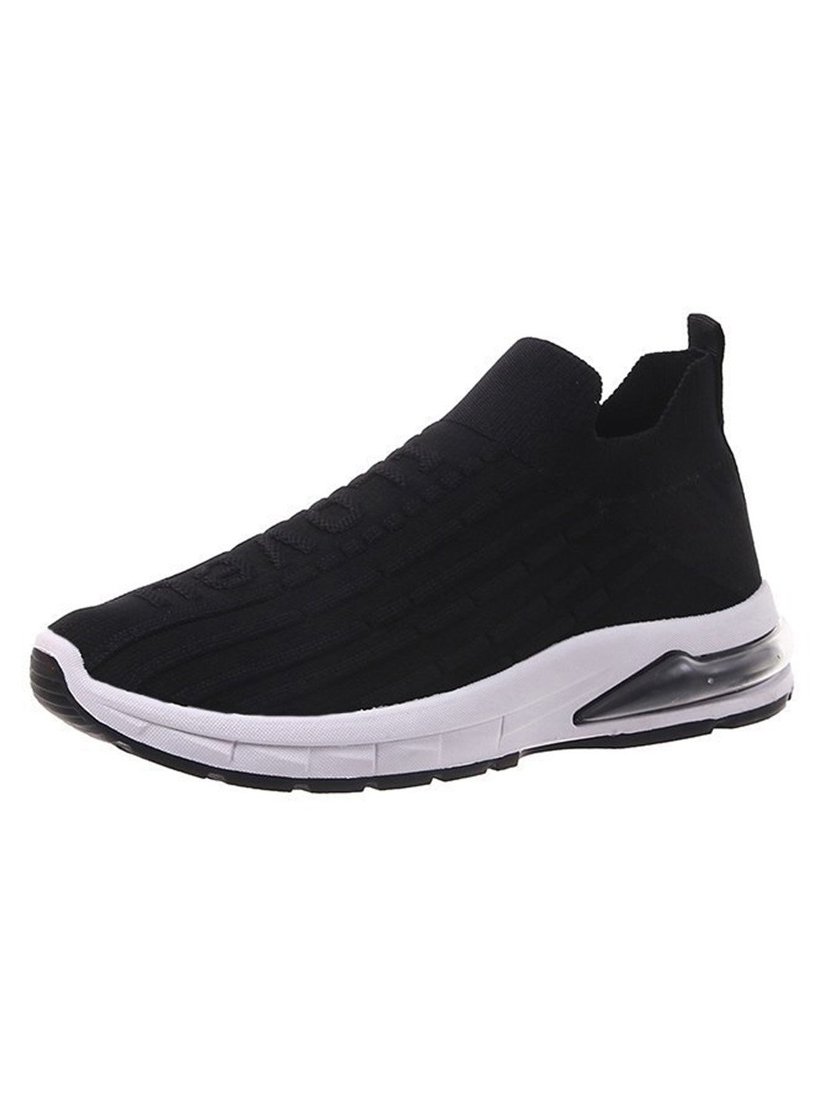 I Love U Pattern Slip On Knit Sneakers
