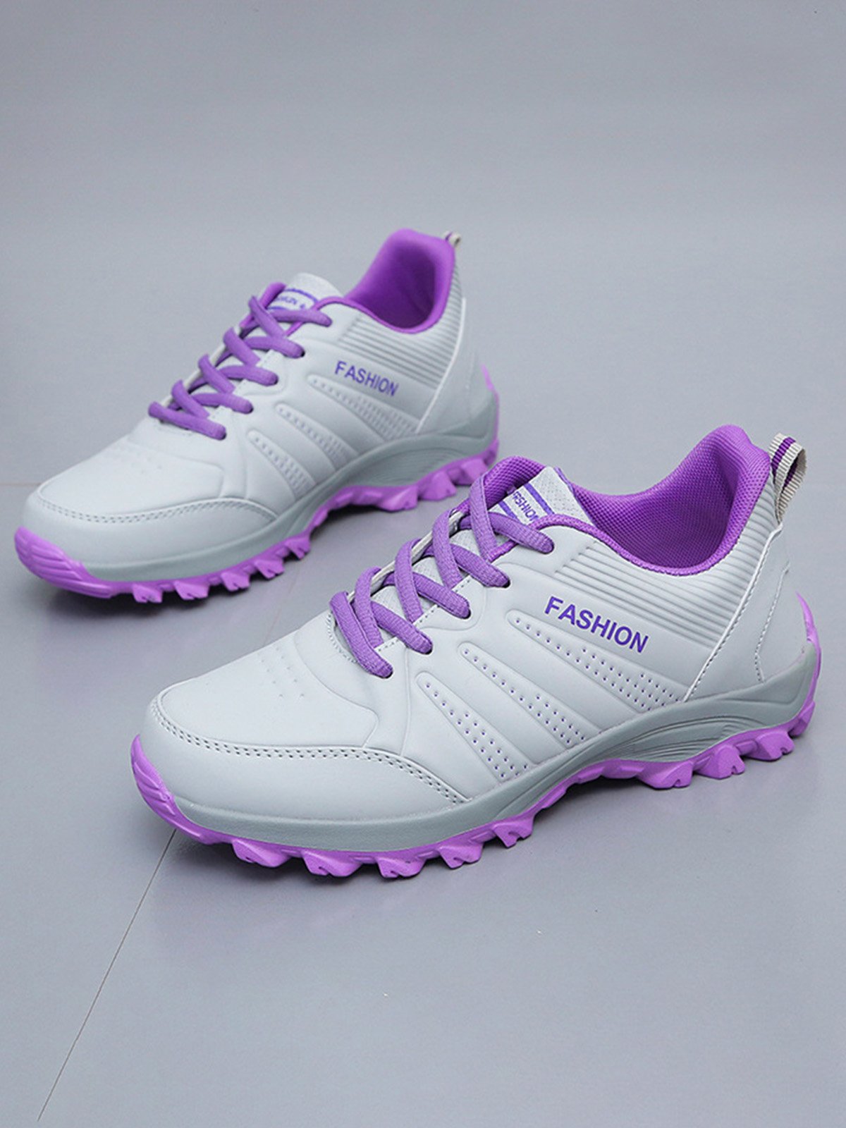 Letters Printing PU Outdoor Sneakers