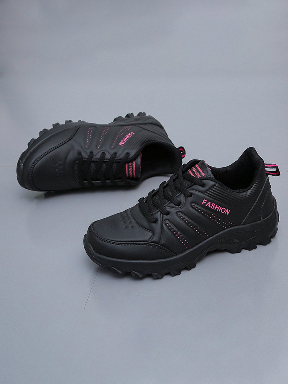 Letters Printing PU Outdoor Sneakers