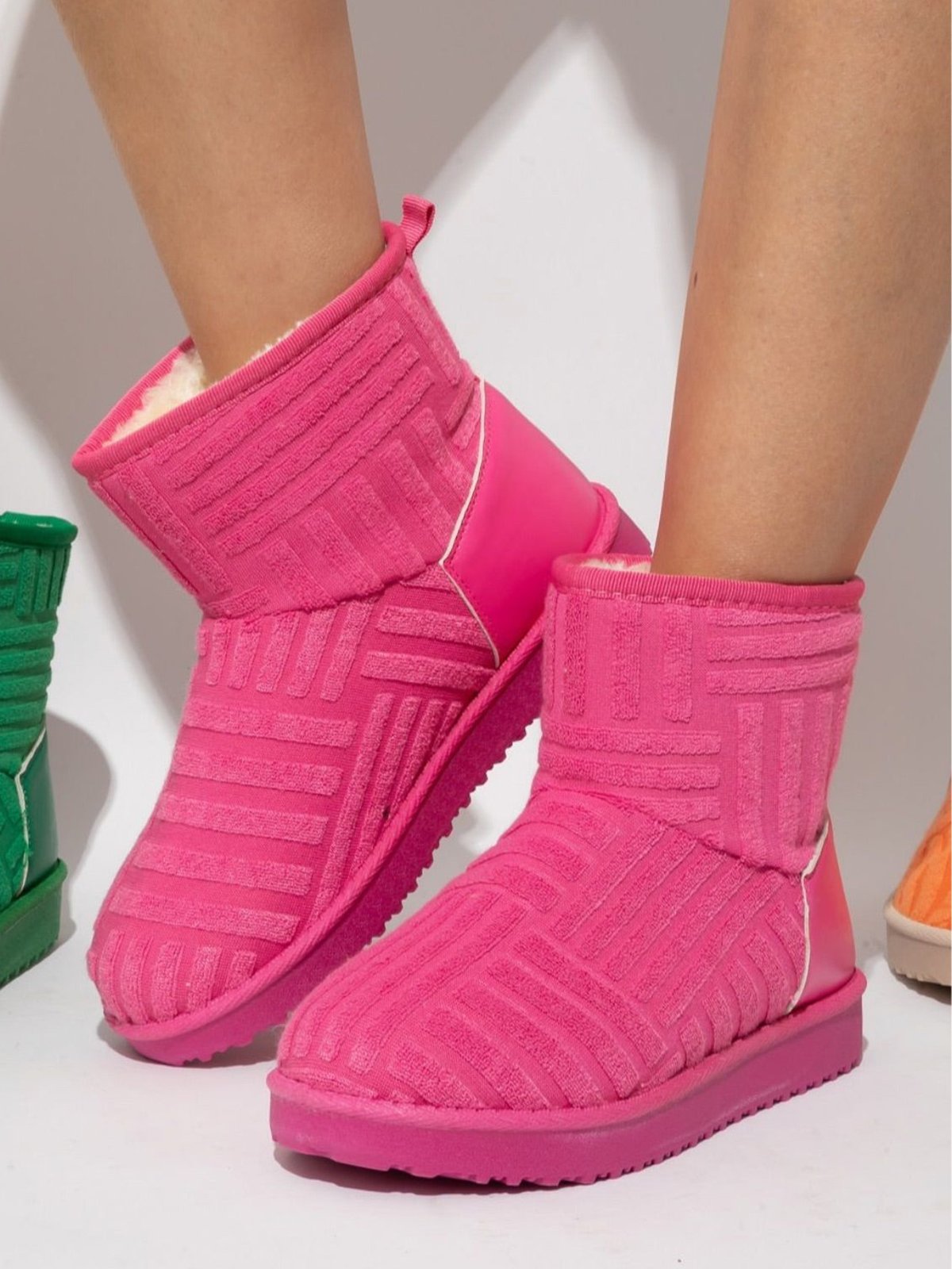 Fleece Warm Towel Upper Short Boots Snow Boots