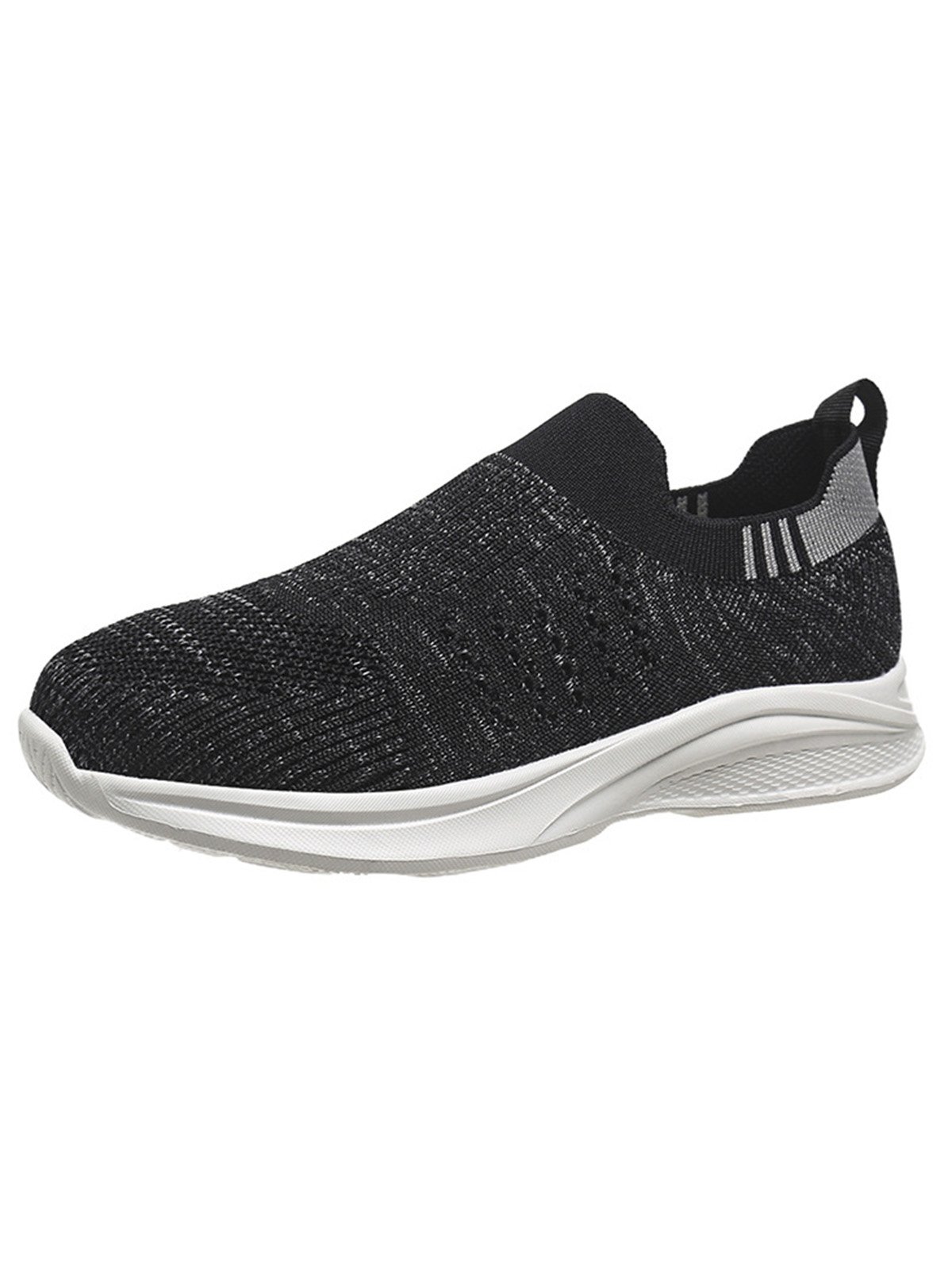Plus Size Breathable Mesh Fabric Slip On Sneakers