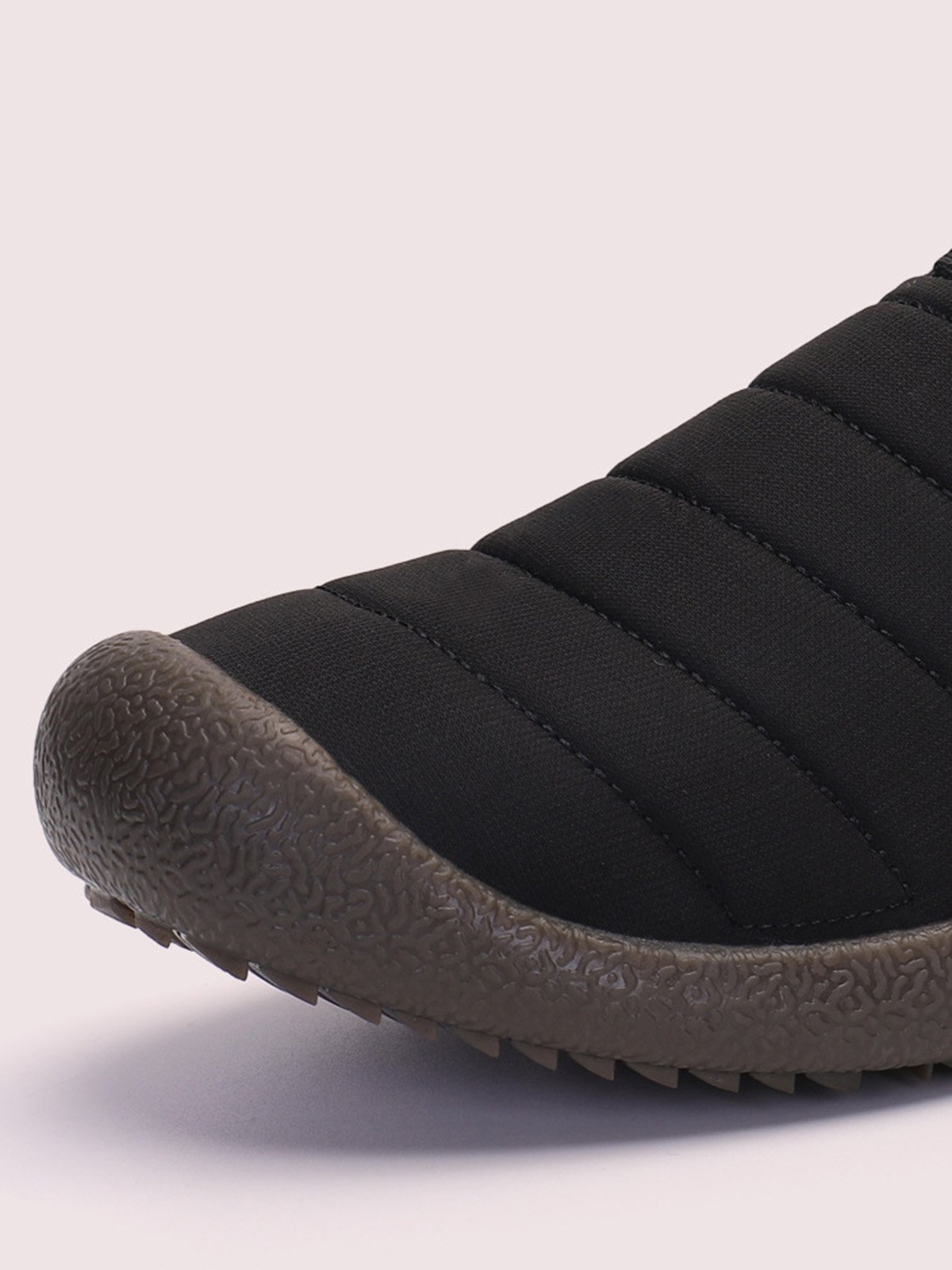 Plus Size Unisex Warm Embossed Slip On Flat Shoes