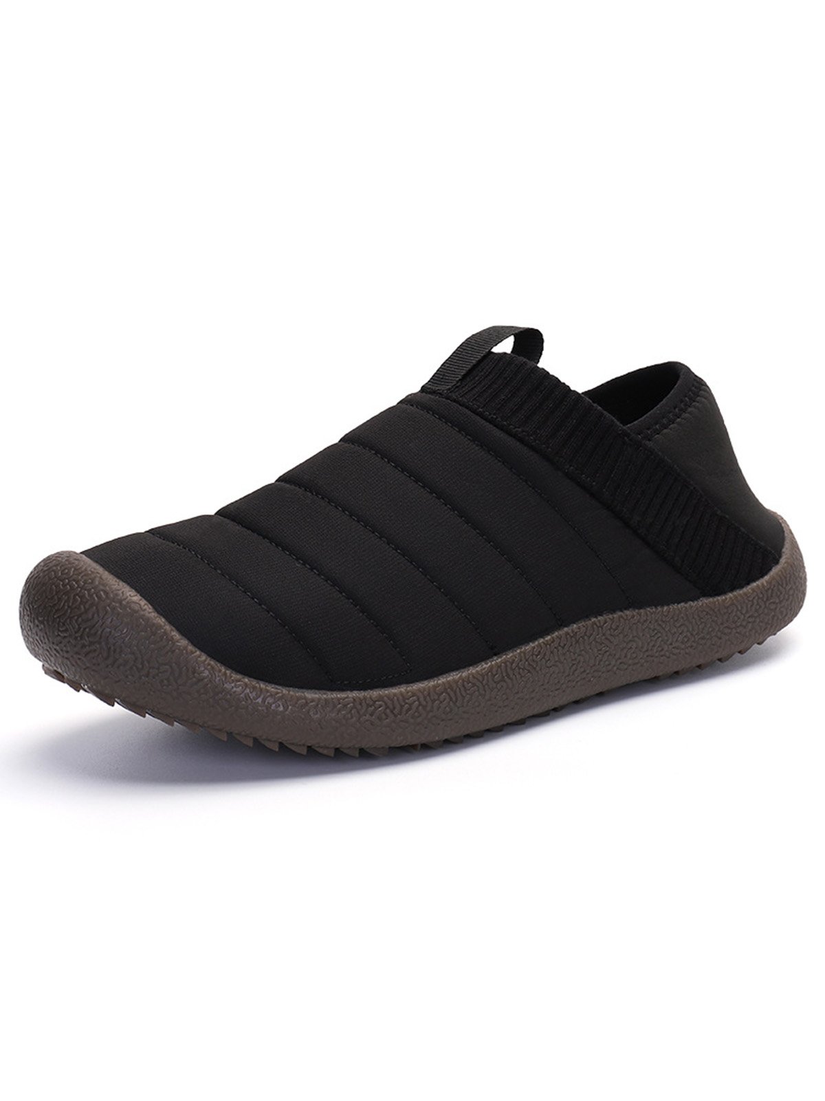 Plus Size Unisex Warm Embossed Slip On Flat Shoes