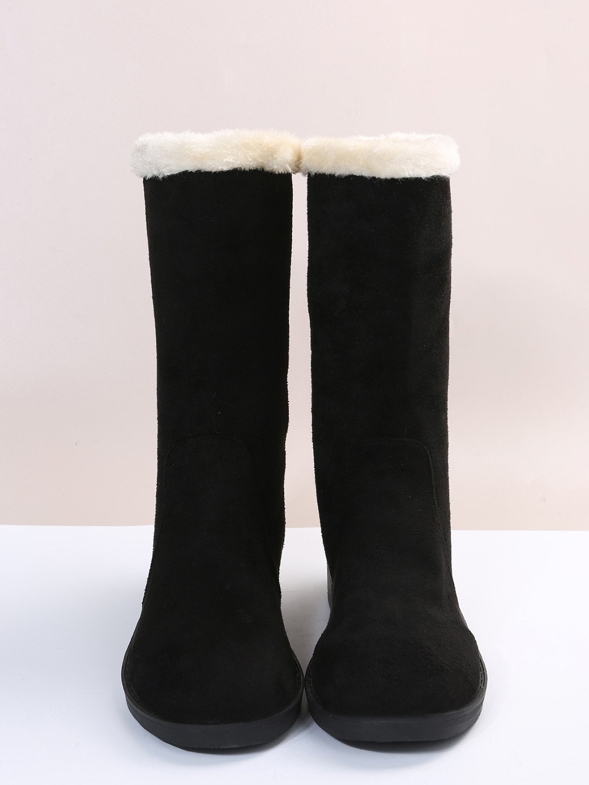 Plus Size Winter Casual Slip On Warm Lined Snow Boots