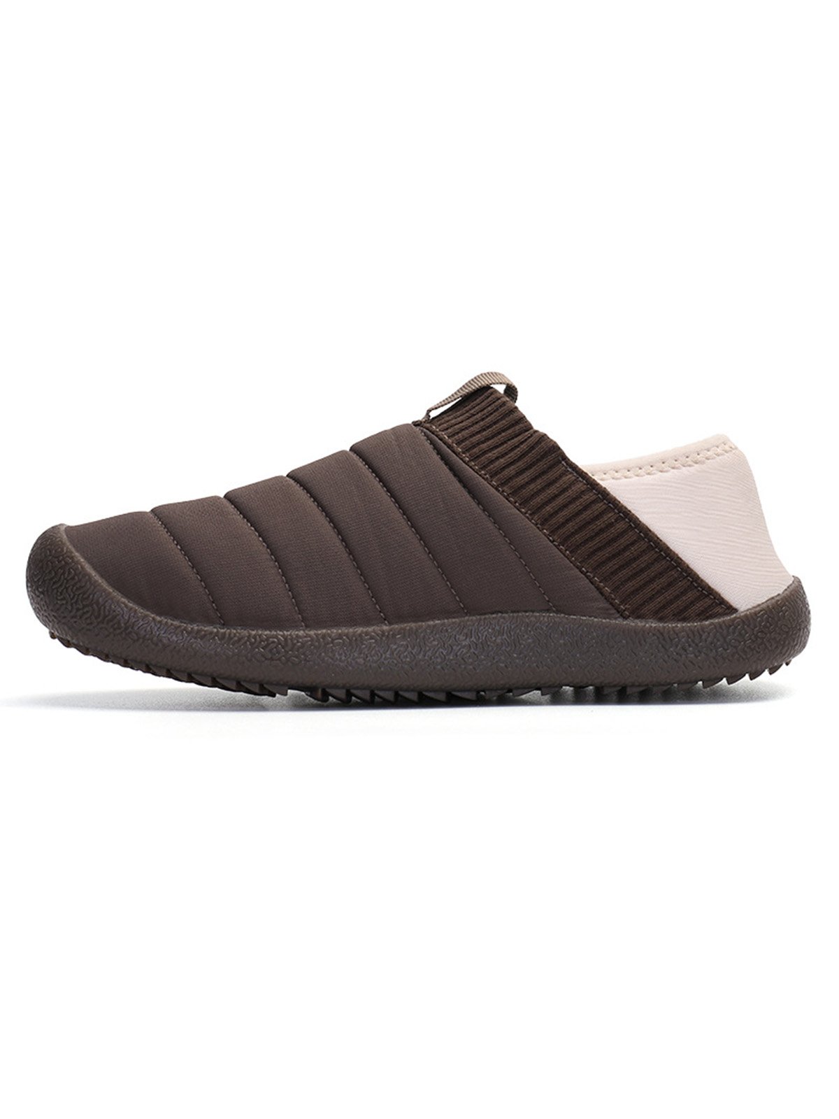 Plus Size Unisex Warm Embossed Slip On Flat Shoes