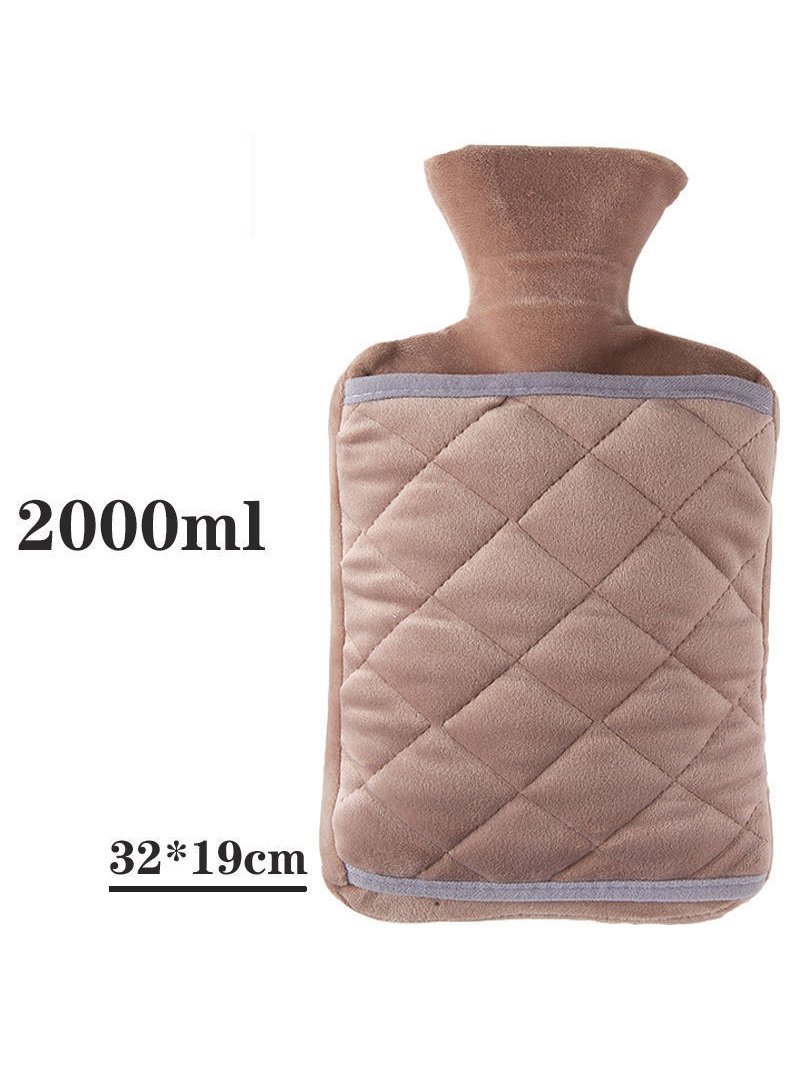 Winter Water Bag Home Thickened Large Capacity Water Injection Explosion-proof Water Bag Plush Hand Warmer
