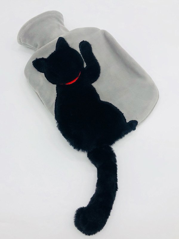 Winter Water Bag Home Thickened Large Capacity Water Injection Explosion-proof Water Bag Cat Pattern Hand Warmer