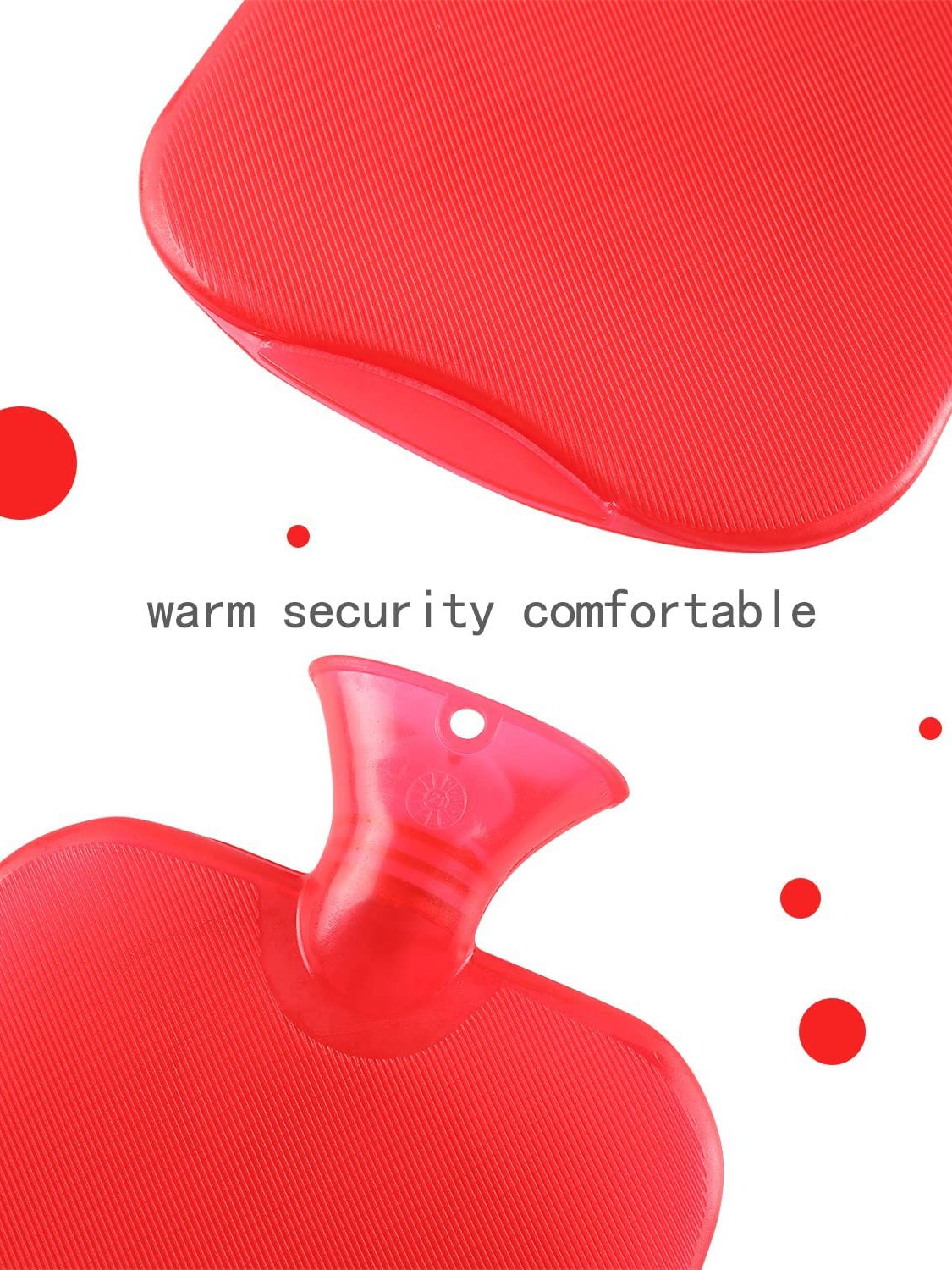 Winter Home Large Capacity Water Injection Explosion-proof Water Bag Braided Twist Pattern Hand Warmer