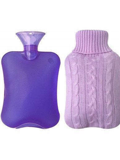 Winter Home Large Capacity Water Injection Explosion-proof Water Bag Braided Twist Pattern Hand Warmer