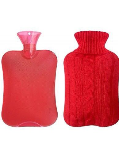 Winter Home Large Capacity Water Injection Explosion-proof Water Bag Braided Twist Pattern Hand Warmer