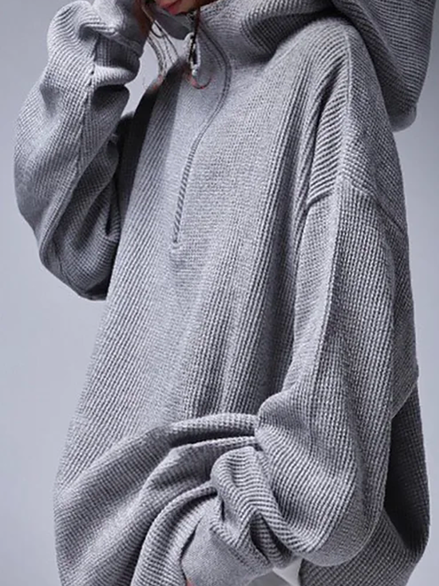 Hooded Casual Cotton-Blend Hoodies & Sweatshirt