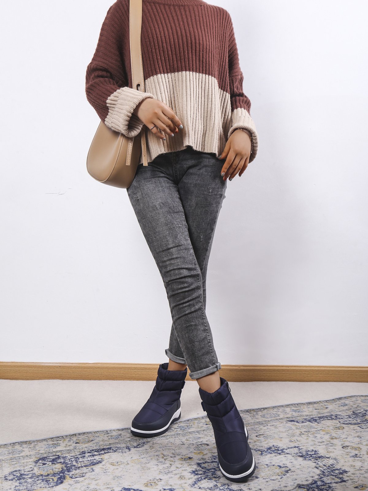 Windproof Warm Fleece Snow Boots