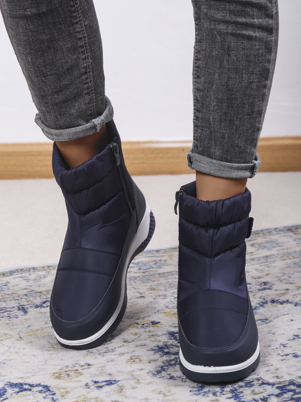Windproof Warm Fleece Snow Boots