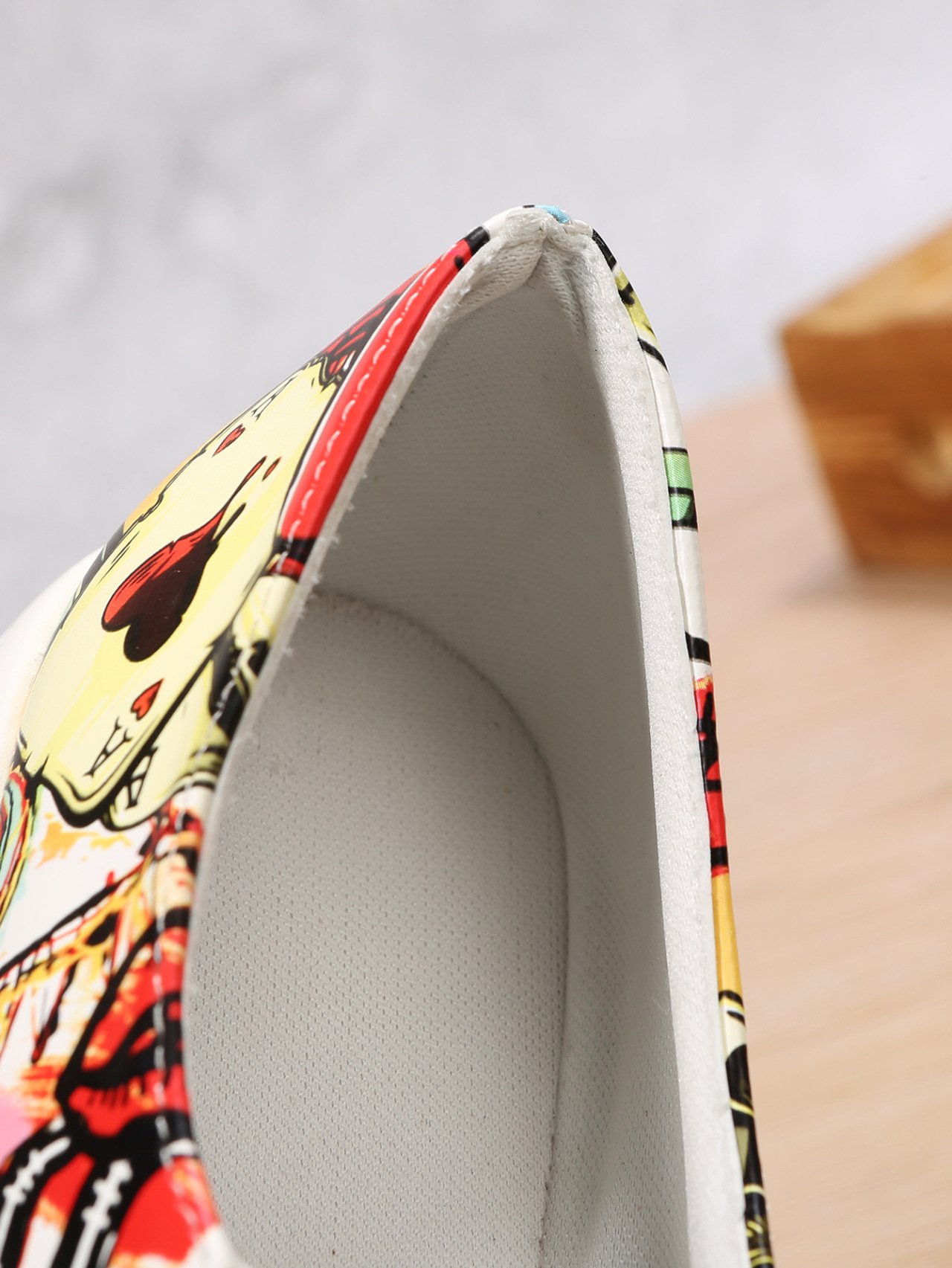 Women's Casual Printing Zip Up Flat Shoes