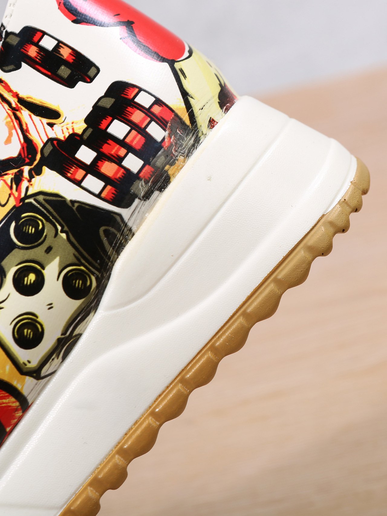 Women's Casual Printing Zip Up Flat Shoes