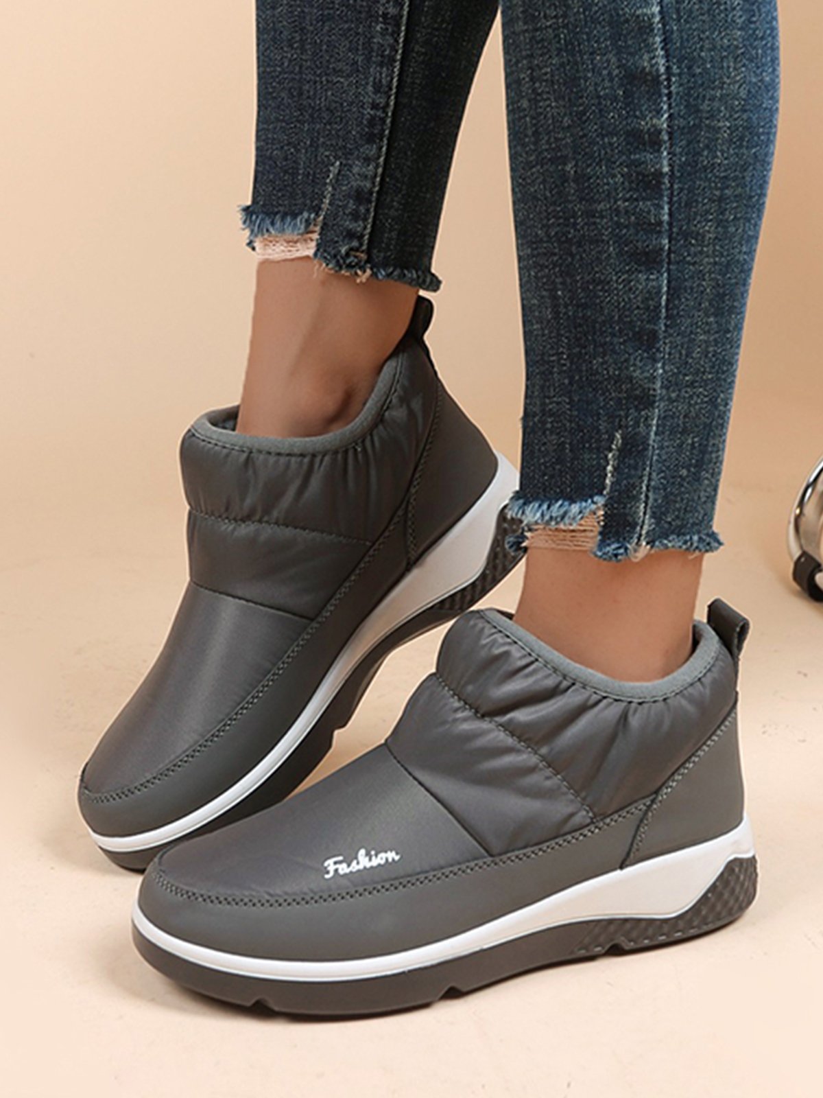 Outdoor Warm Waterproof Low Top Comfortable Casual Snow Boots