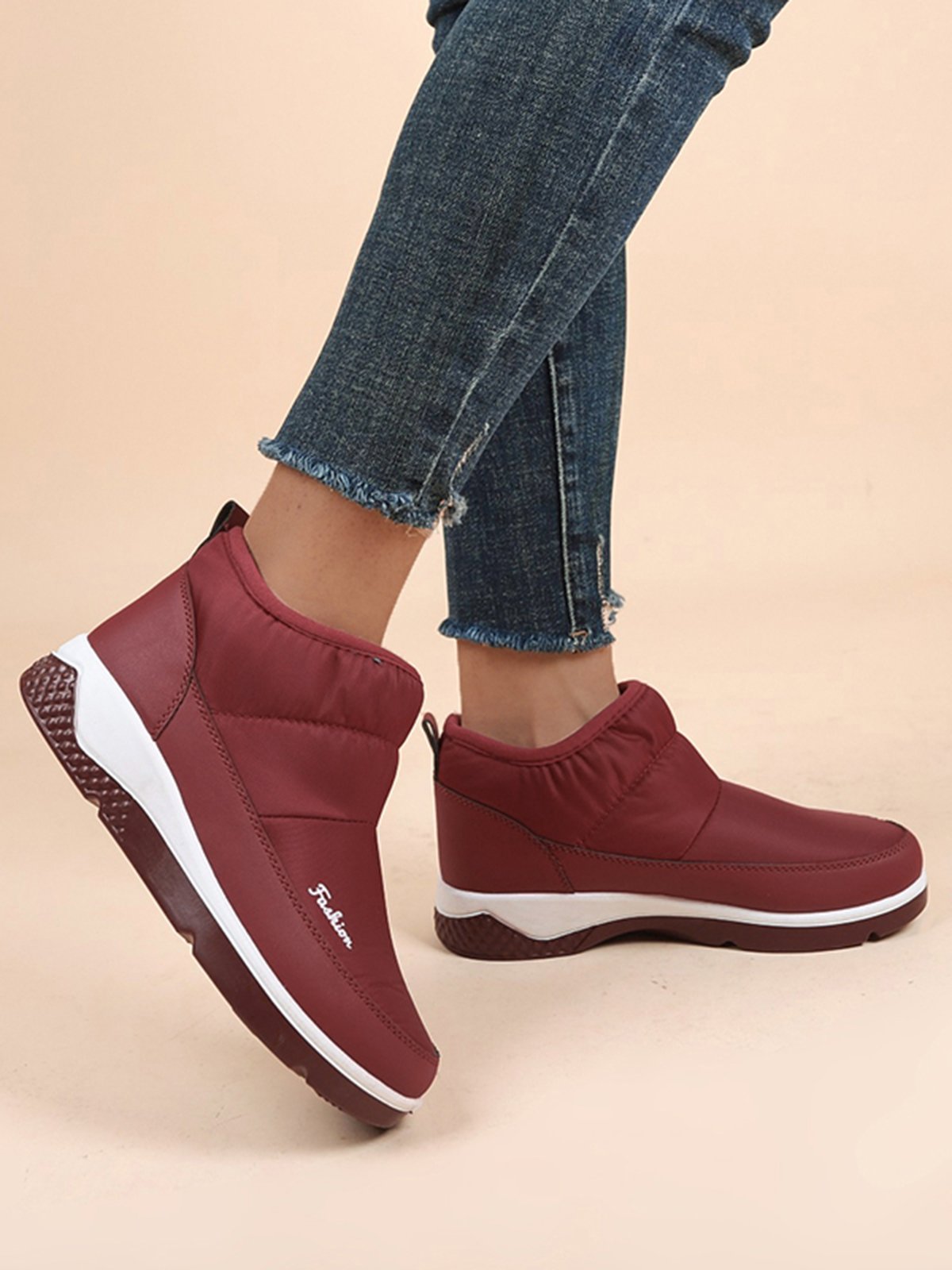 Outdoor Warm Waterproof Low Top Comfortable Casual Snow Boots