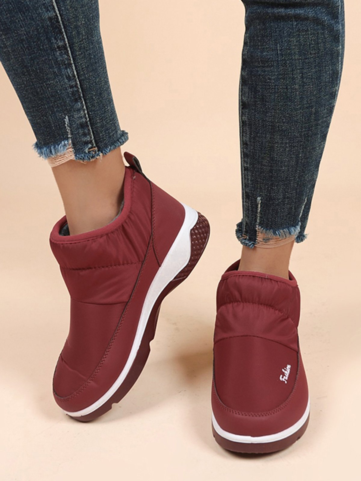 Outdoor Warm Waterproof Low Top Comfortable Casual Snow Boots