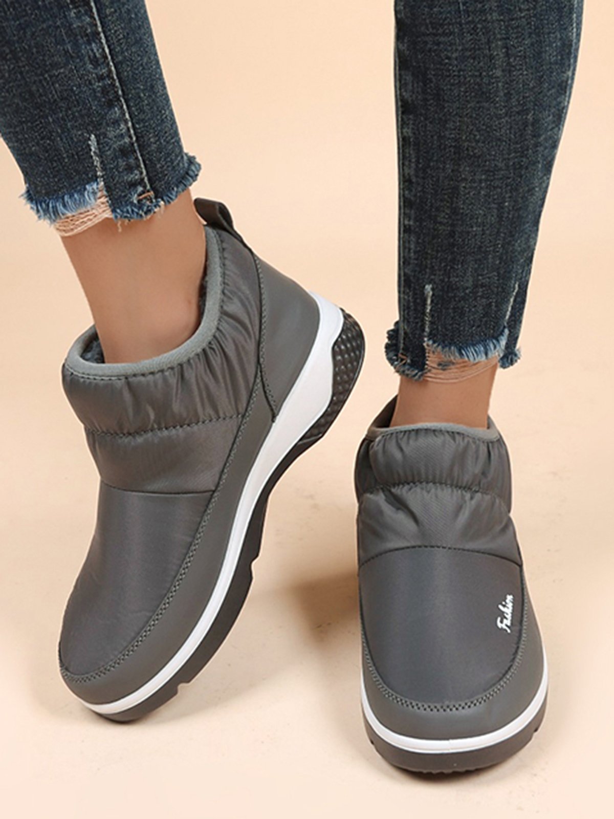 Outdoor Warm Waterproof Low Top Comfortable Casual Snow Boots