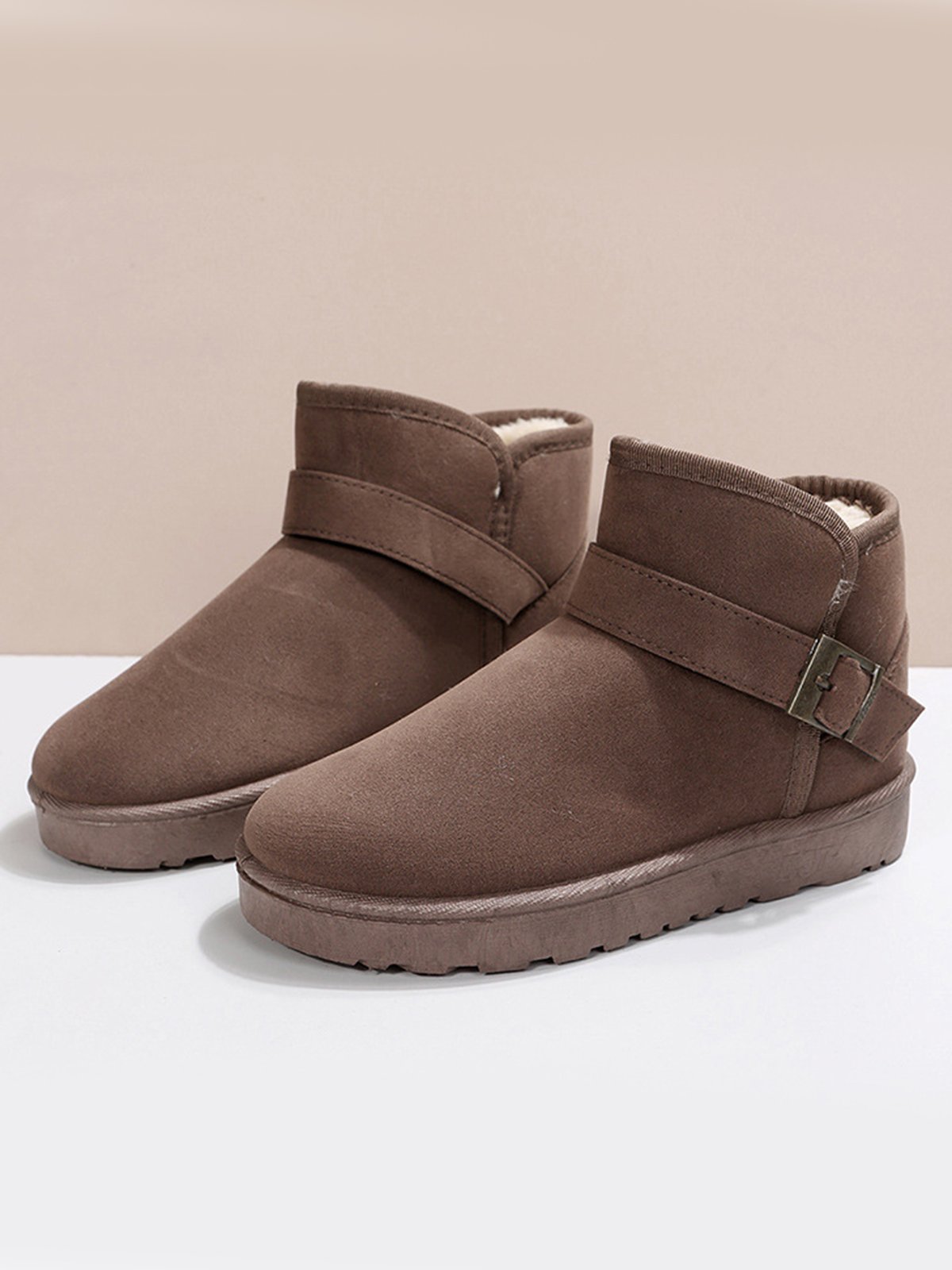 Winter Buckle Plus Fleece Warm Snow Boots