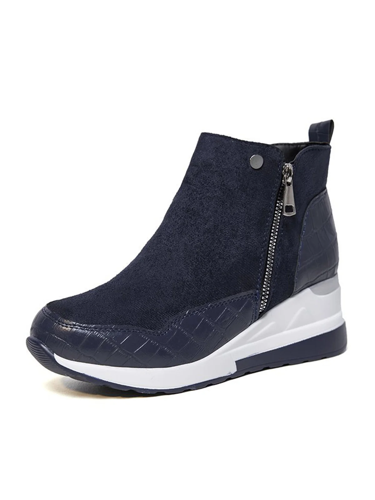 Faux Suede Panel Sports Booties