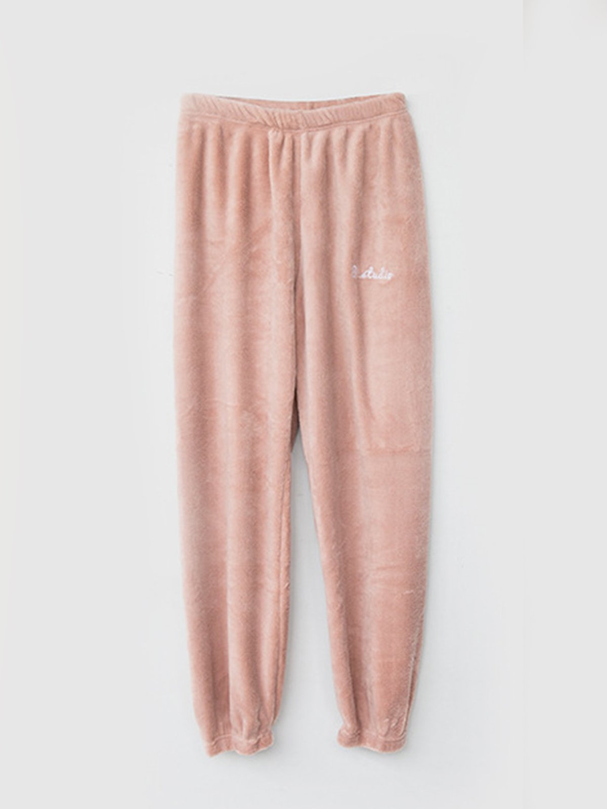 Home Warmth Thickened Coral Fleece Trousers