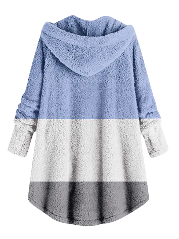 Loose Casual Fluff/Granular Fleece Fabric Teddy Jacket