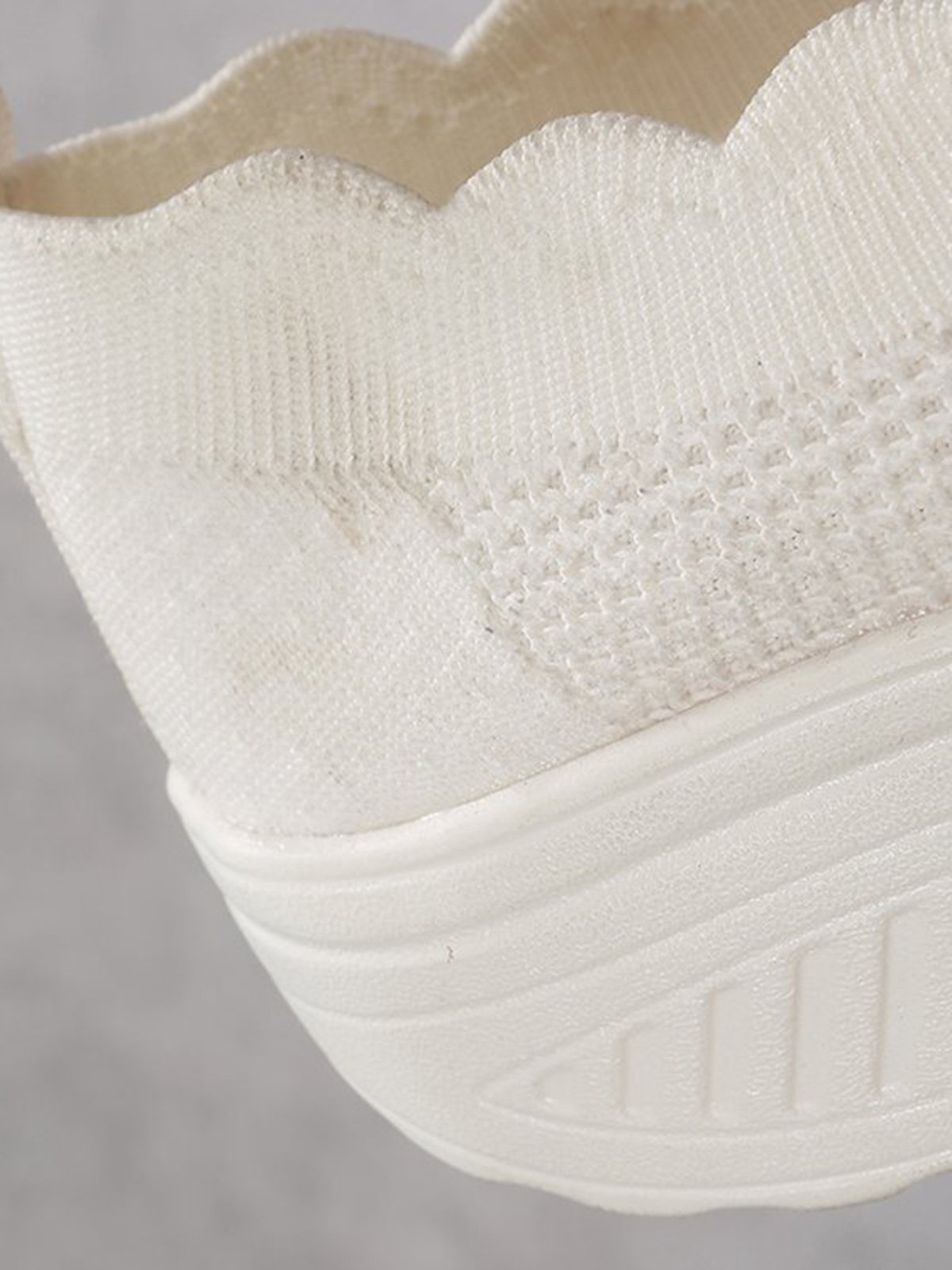 Lace Lace Up Flyknit Platform Sneakers