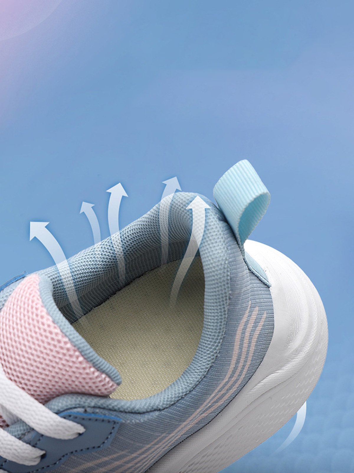 Women's Comfy Color Block Lace-Up Sports Sneakers