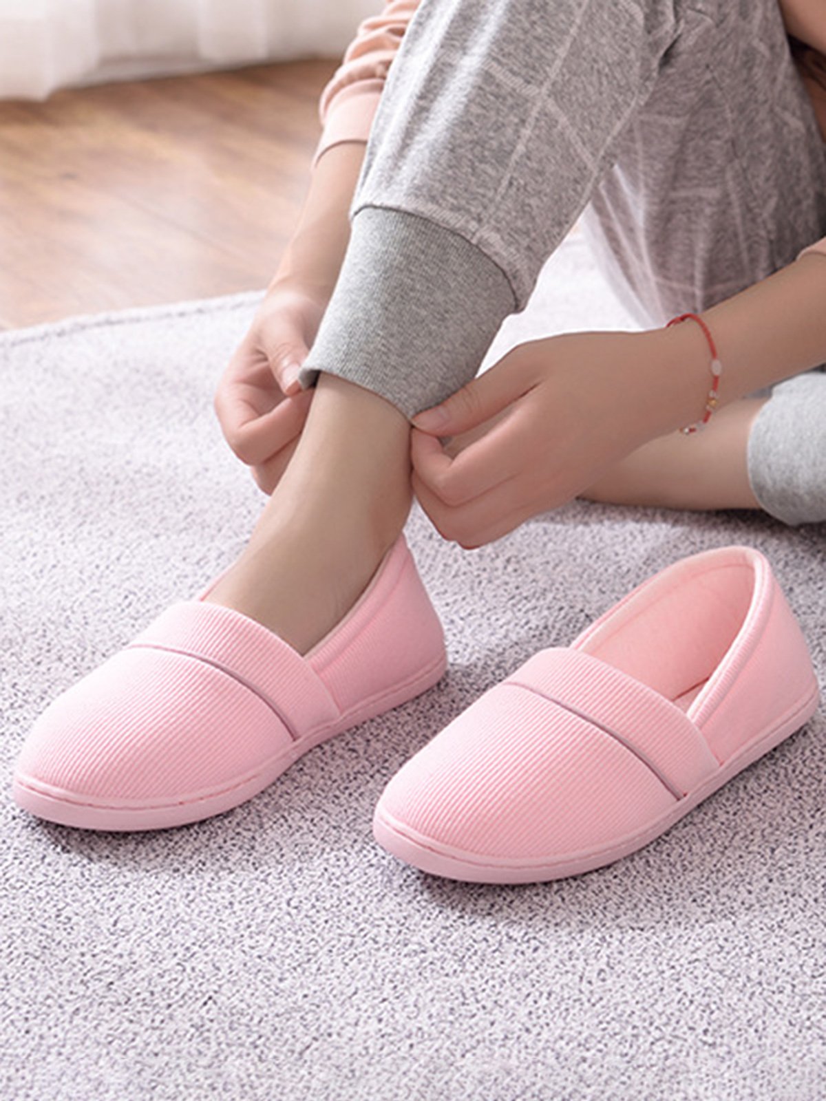 Plain Simple Casual Pregnant Women Can Wear Home Shoes