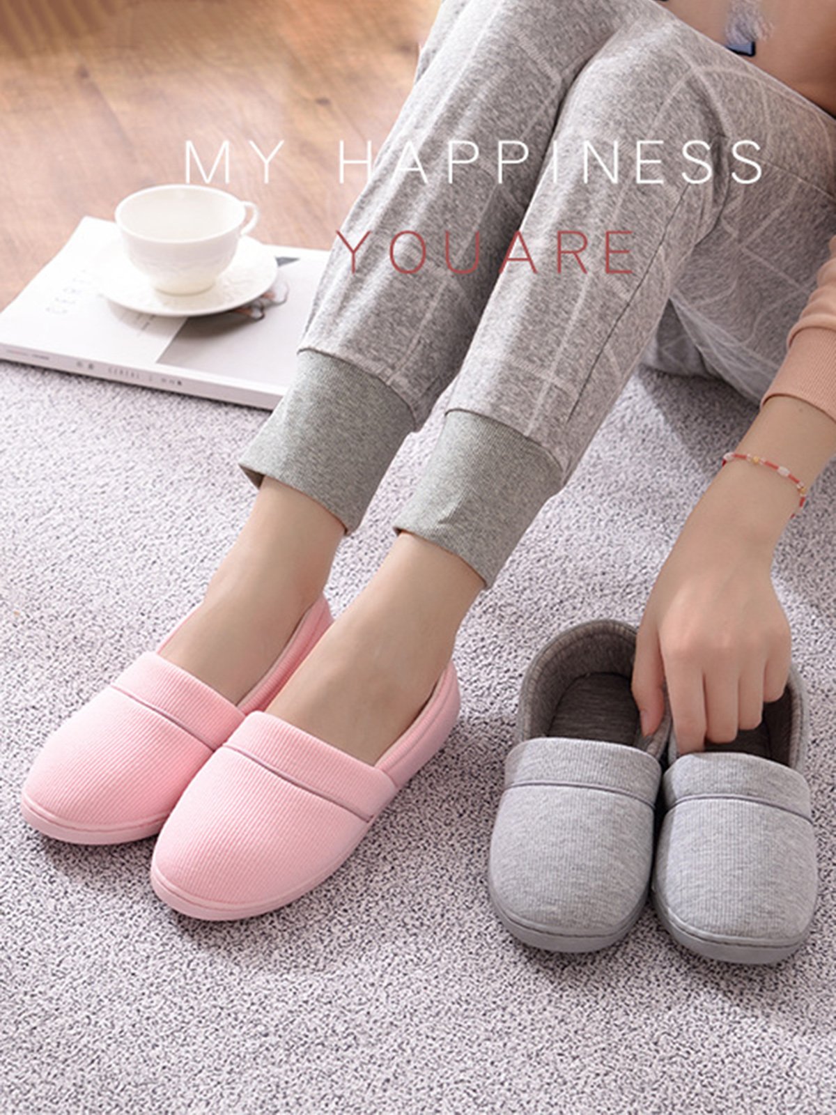 Plain Simple Casual Pregnant Women Can Wear Home Shoes