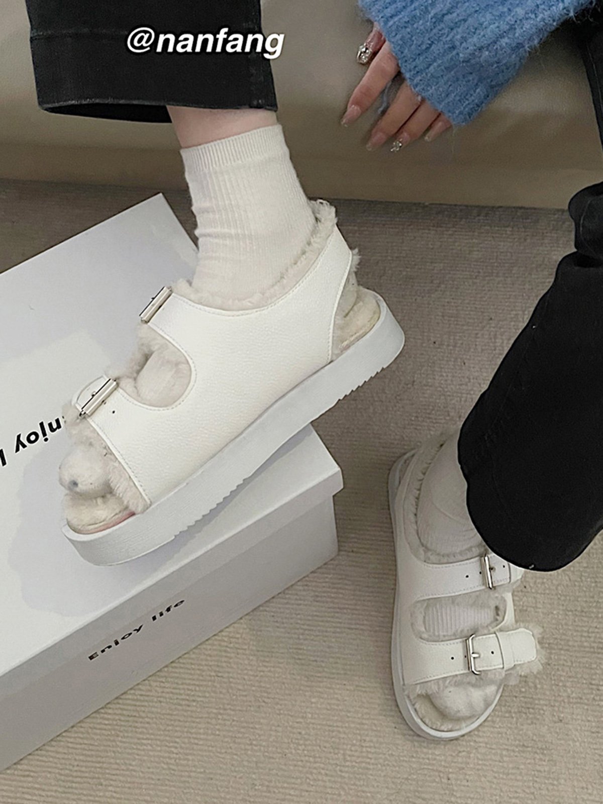 Plush Warm Winter Sandals