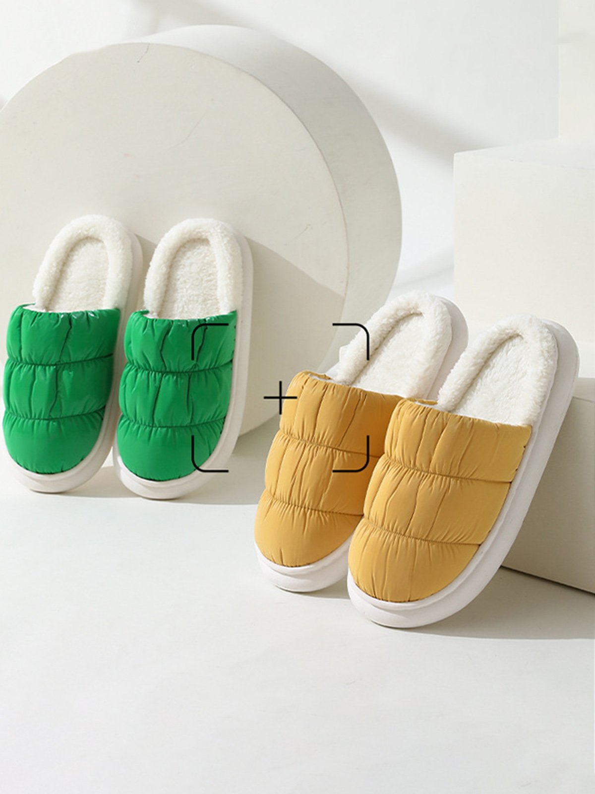 Thermal Lined Quilted Bedroom Slippers