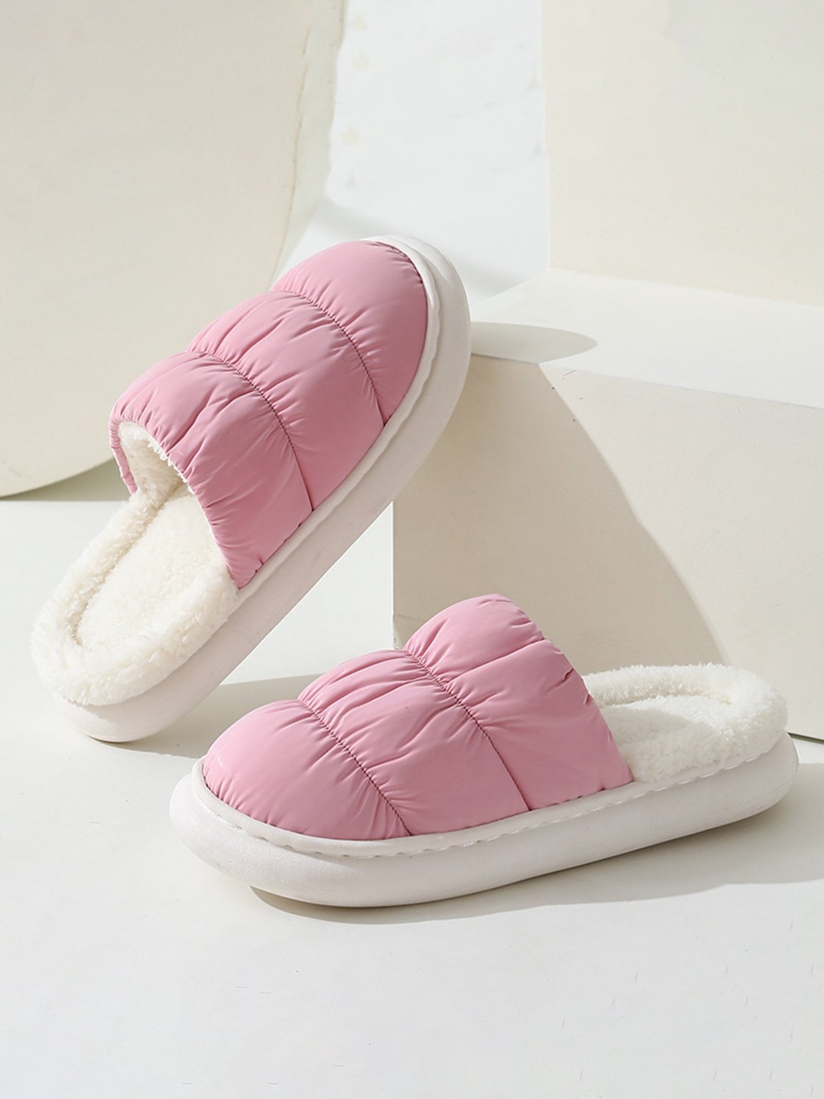 Thermal Lined Quilted Bedroom Slippers