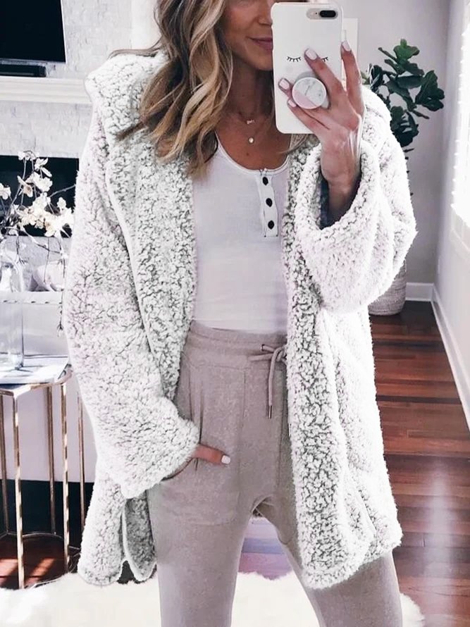 Gray Long Sleeve Paneled Jacket