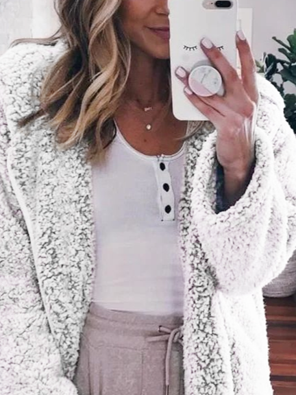 Gray Long Sleeve Paneled Jacket