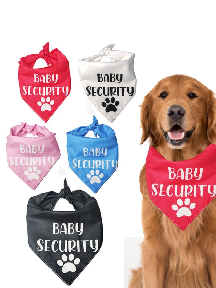 Pet Text Letters Print Bib Dog Outfit