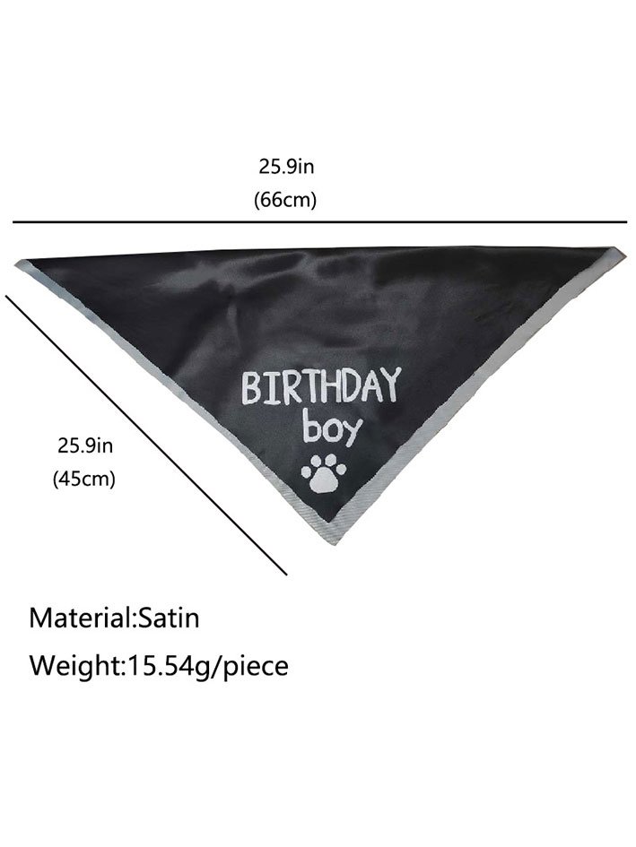 Pet birthday print bib