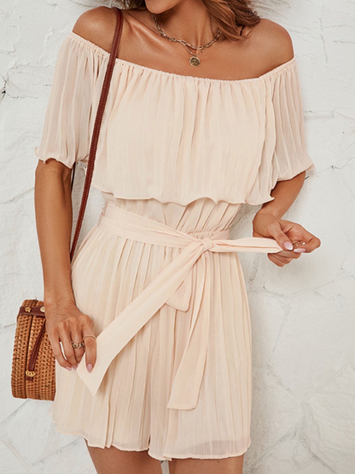 Boat Neck Urban Regular Fit Jumpsuit