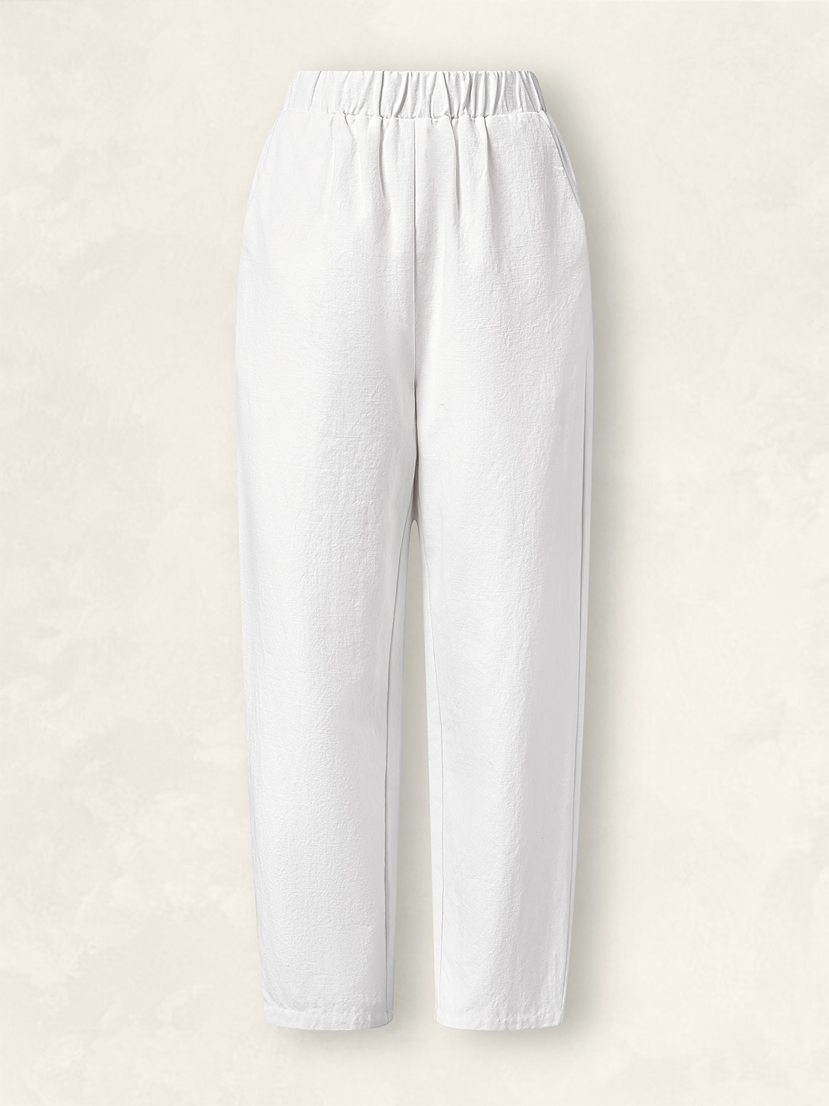 Vacation Cotton Solid Trousers