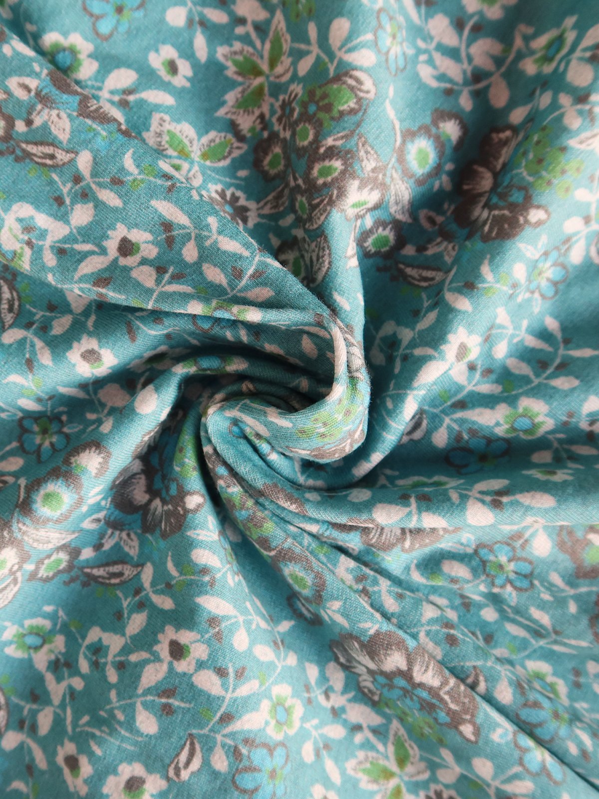 Loose Floral Notched Midi