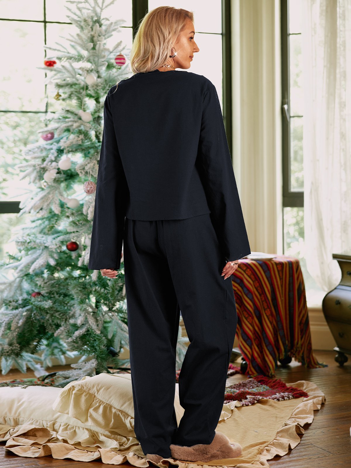 Casual Crew Neck Sets