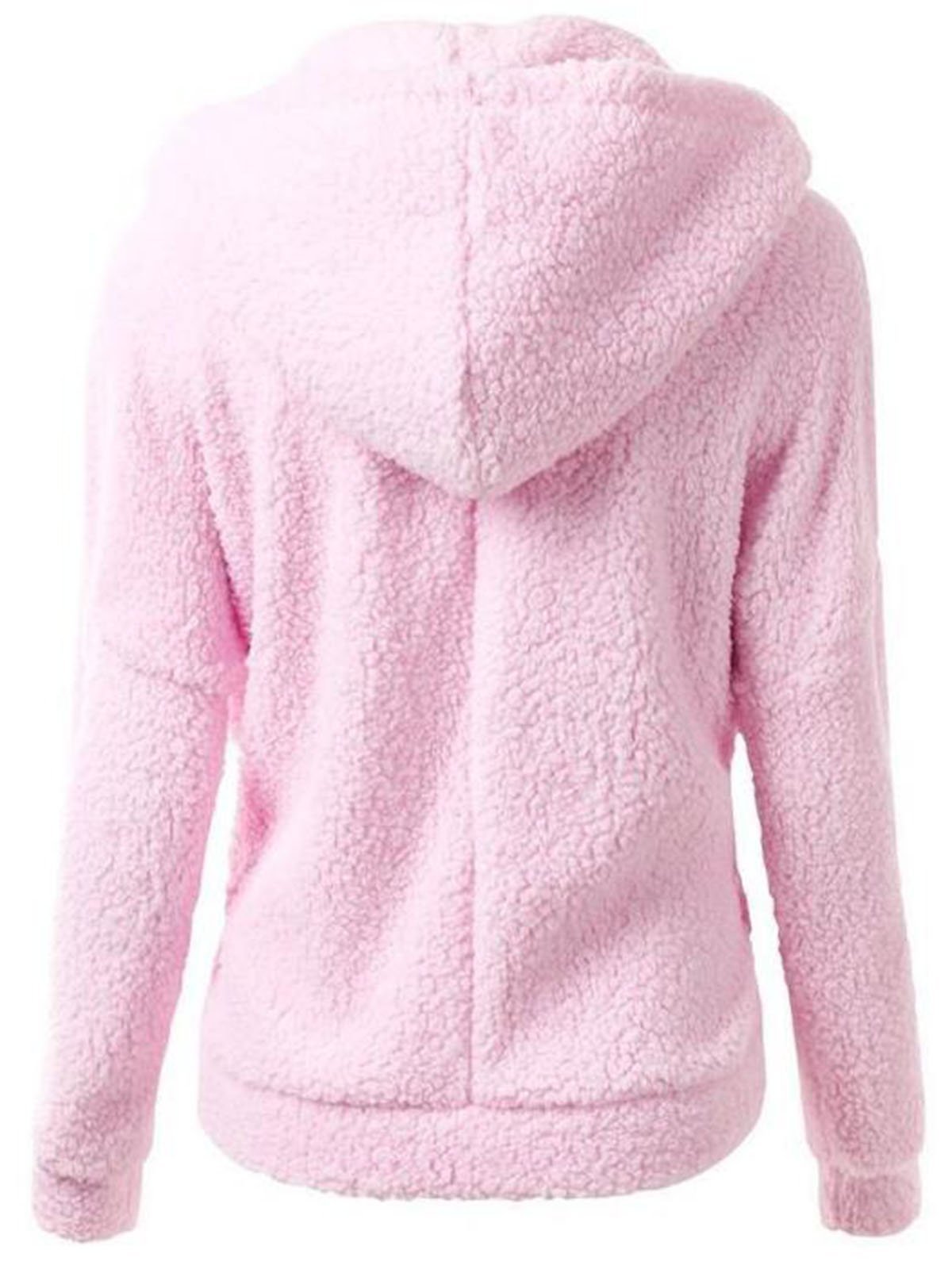 Casual Long Sleeve Hooded Coat