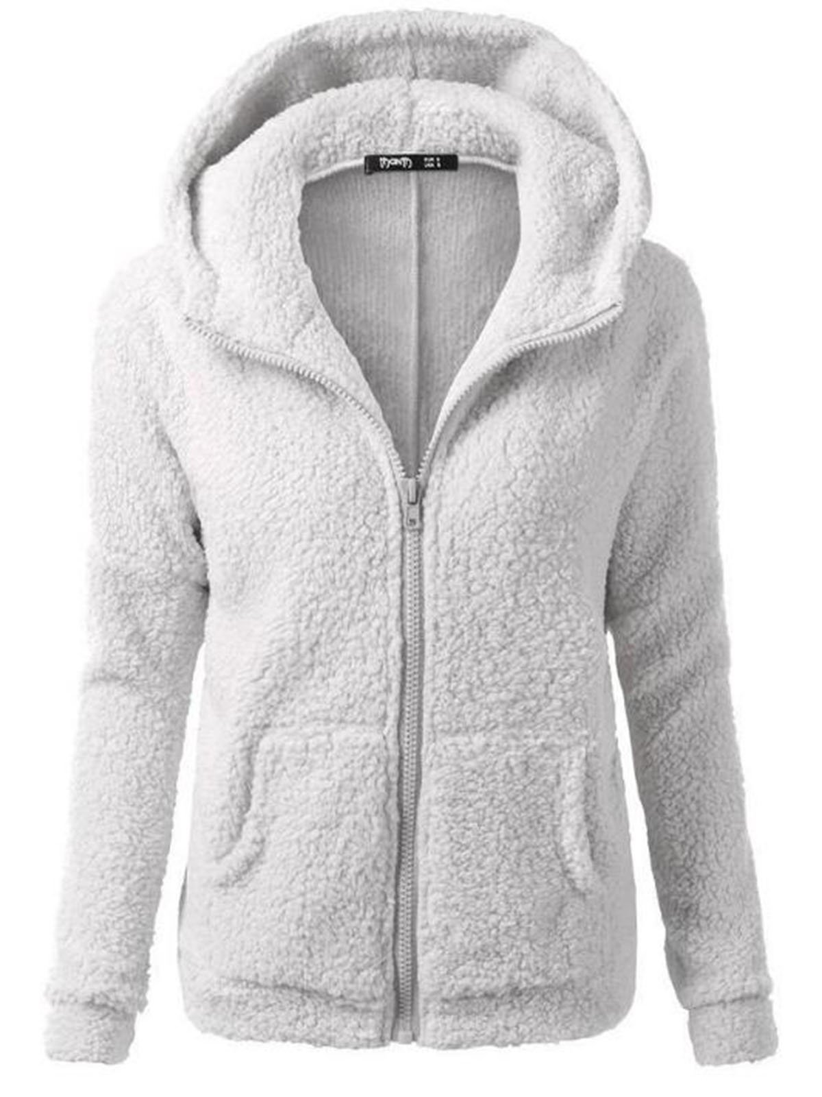Casual Long Sleeve Hooded Coat