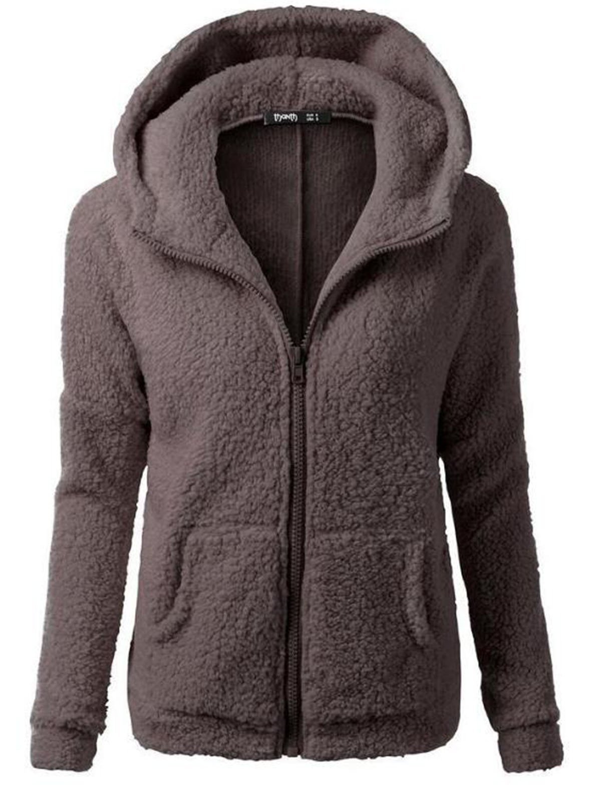 Casual Long Sleeve Hooded Coat
